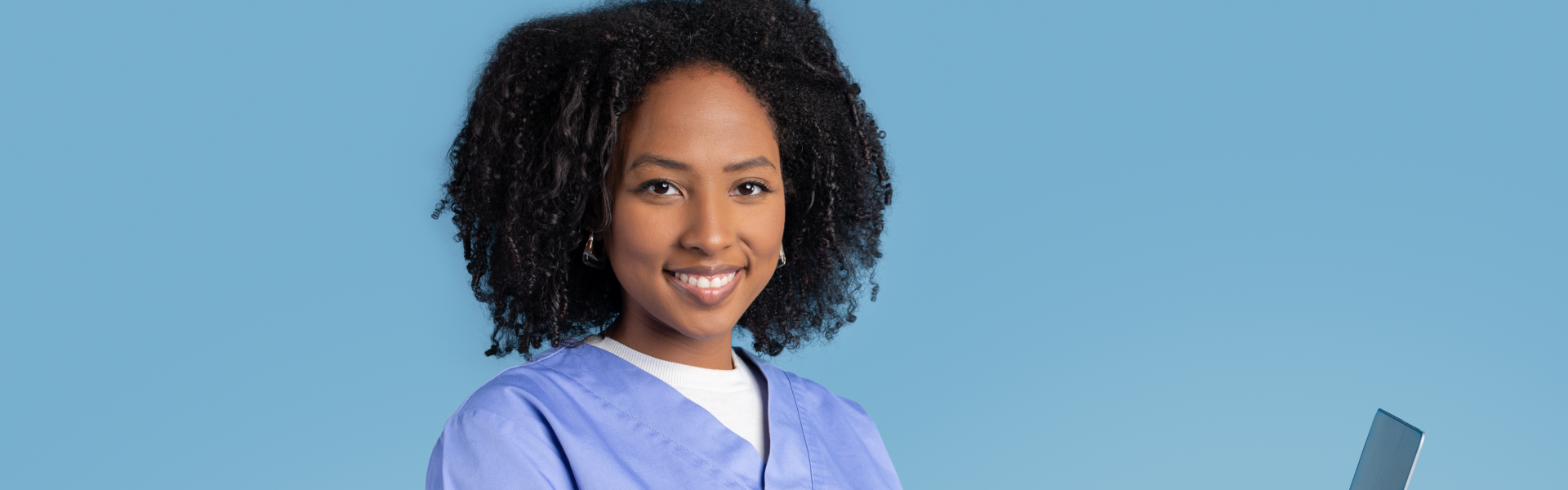 a nurse smiling