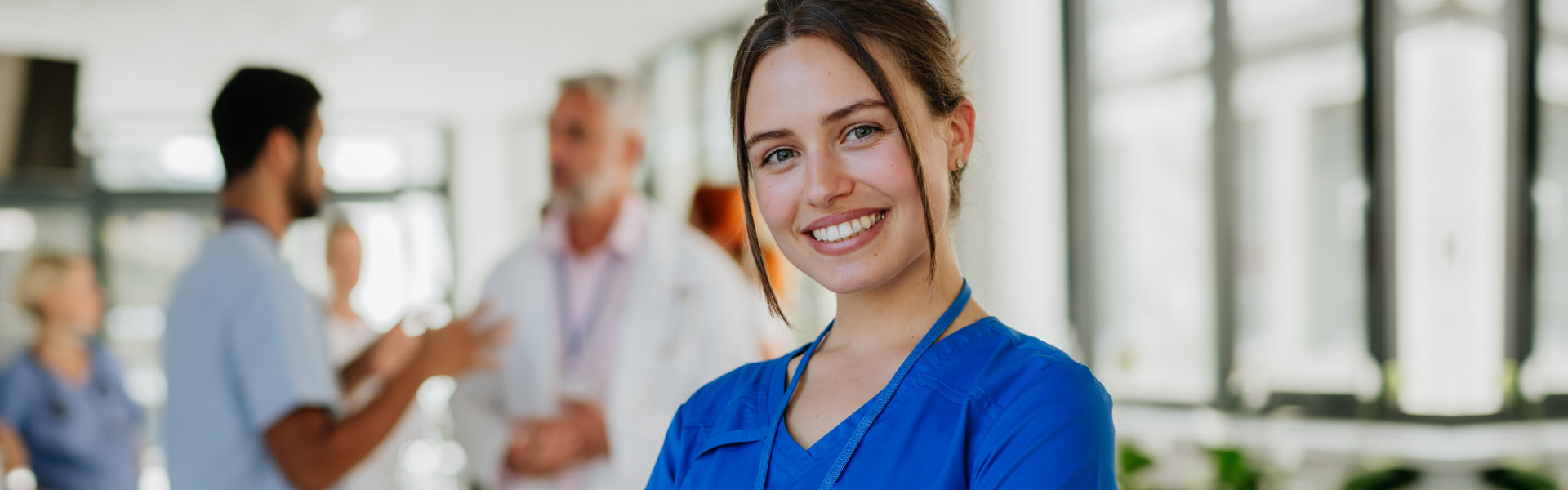 female nurse smiling