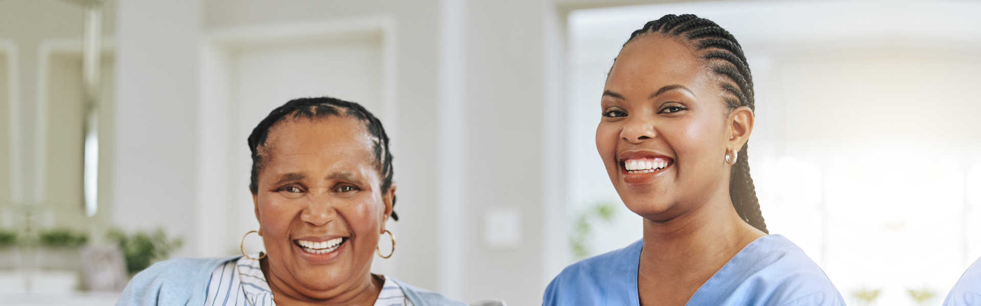 two person smiling